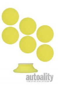 Buff and Shine 134CR | 1" Uro-Tec Yellow Polishing Foam Pad - 6pk