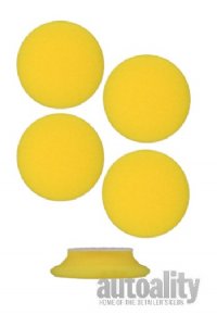 Buff and Shine 244CR | 2" Uro-Tec Dark Yellow Light Polishing Foam Pad - 4pk