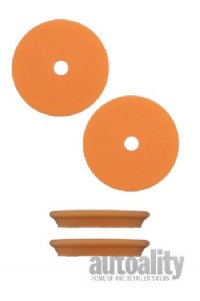 Buff and Shine 380CR | 3" Uro-Tec Orange Medium Polishing Foam Pad - 2pk