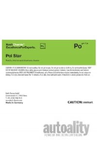 Koch Chemie Po Pol Star Bottle Label